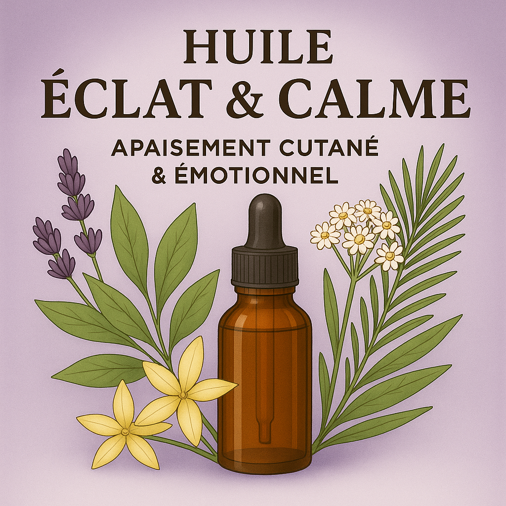 🌿 Huile Éclat & Calme — 20 ml de soin qui adoucit la peau… et les vagues intérieures